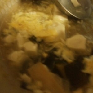 丸味屋の麻婆豆腐の素でアレンジスープ